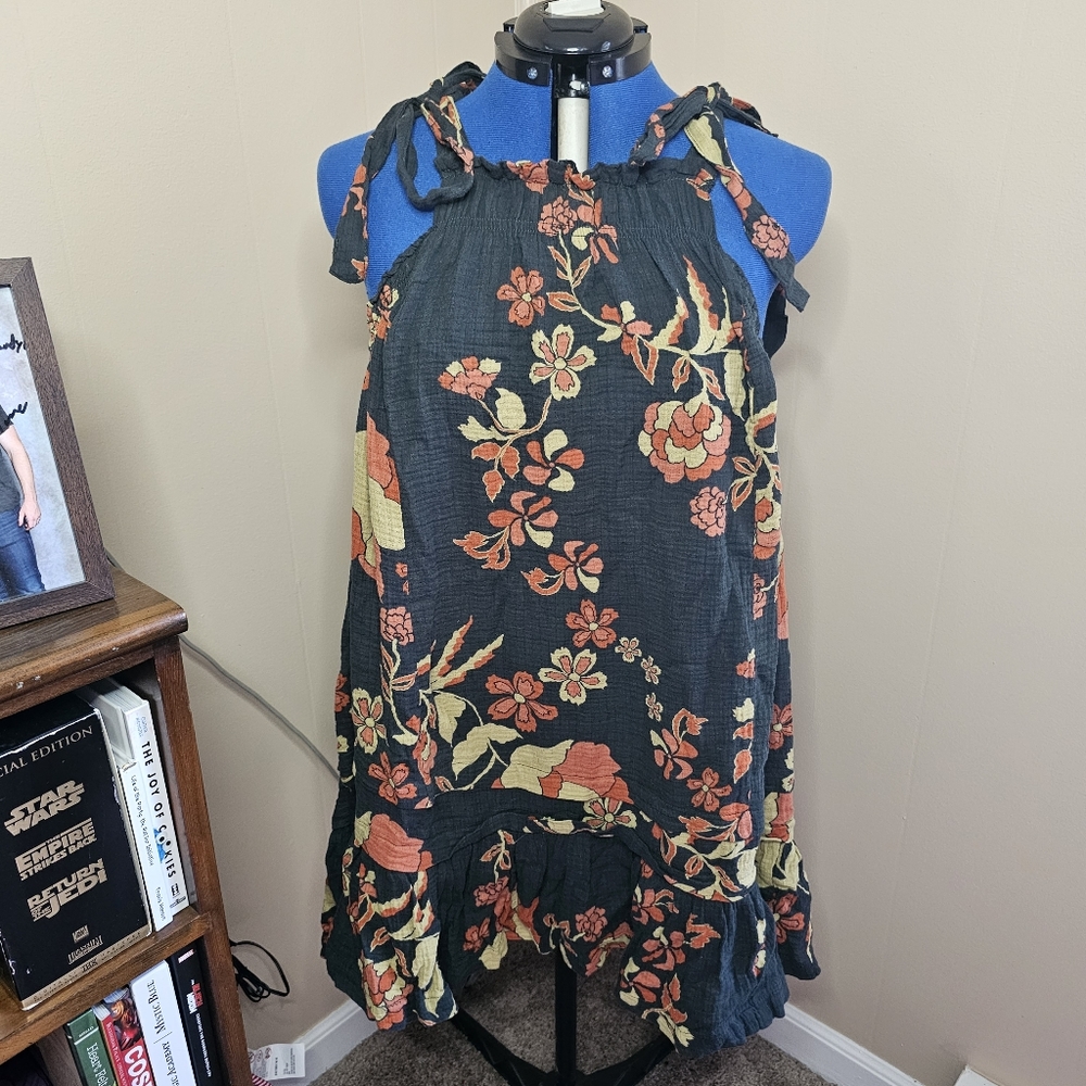 Free People Medium Fleur Printed Tunic in Twilight Combo - Picture 2 of 12